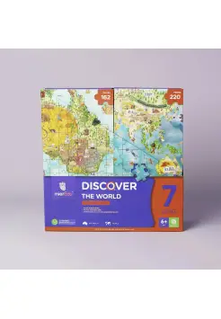 PUZZLE DESCUBRE EL MUNDO. INCLUYE DOS PUZZLES 162-220 PIEZAS