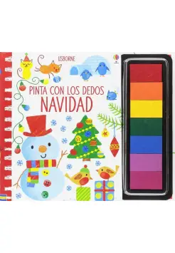 PINTA CON DEDOS LA NAVIDAD