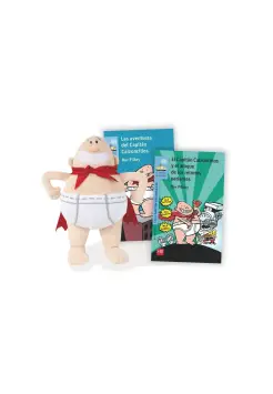 CAPITN CALZONCILLOS, PACK PELUCHE Y 2 LIBROS