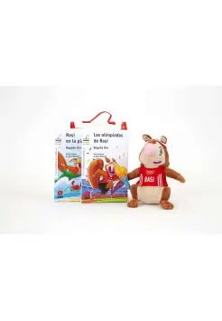 PACK RASI OLIMPIADAS, INCLUYE PELUCHE Y DOS LIBROS 