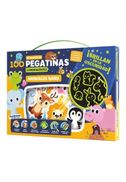 ANIMALES BABY, MI MALETN DE 100 PEGATINAS LUMINESCENTES