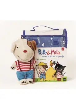 PEPE Y MILA PASAN EL DA EN LA GRANJA, PACK LIBRO DE CARTON CON PELUCHE