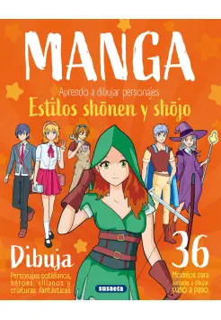 MANGA. APRENDO A DIBUJAR PERSONAJES ESTILOS SHONEN Y SHOJO