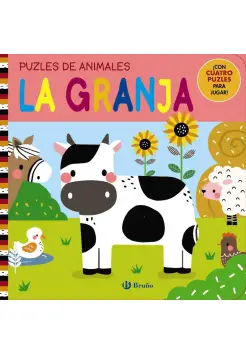 LIBRO PUZZLE ANIMALES DE LA GRANJA. CON 4 PUZZLES PARA JUGAR.