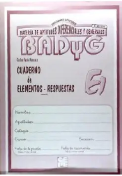 BADYG E1 RENOVADO: HOJA DE RESPUESTAS