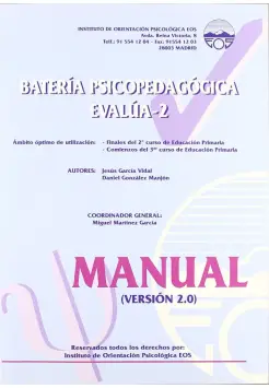 BATERA PSICOPEDAGGICA EVALA 2