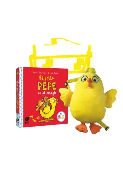 EL POLLO PEPE VA AL COLEGIO, PACK DE PELUCHE Y CUENTO POP UP