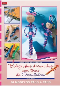 BOLGRAFOS DECORADOS CON TIRAS DE SCOUBIDOU