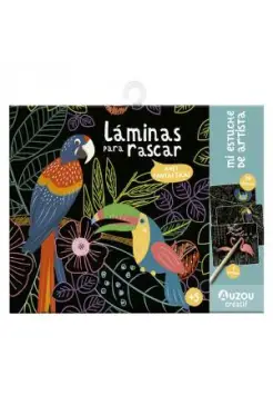 LMINAS PARA RASCAR, AVES FANTSTICAS