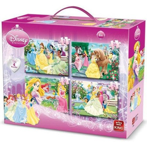 PUZZLE 4 EN 1 PRINCESAS