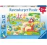 PUZZLE 2 X 12 PIEZAS DINOSAURIOS JUGUETONES