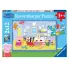 PUZZLE 2 X 12 PIEZAS LAS AVENTURAS DE PEPPA PIG