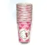 SET DE 12 VASOS EN CARTN DECORADO HELLO KITTY