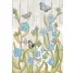 PAPEL DE ARROZ DIN A4 BLUE FLOWERS & BUTTERFLY