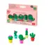 SET DE 5 GOMAS PERFUMADAS EN FORMA DE CACTUS