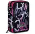 ESTUCHE 3 CREMALLERAS GRAFFITI ROSA COMPLETO