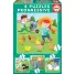 PUZZLE PROGRESIVO 6-9-12-16 PIEZAS, ANIMALES DE LA GRANJA