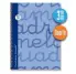 CUADERNO CUADROVA LAMELA DE 3 MM CON PASTA DURA AZUL, TAMAO CUARTO