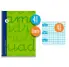 CUADERNO CUADROVA LAMELA 4 MM TAPA DURA VERDE, CON ESPIRAL TAMAO CUARTO