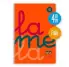 CUADERNO CUADROVA LAMELA 4 MM TAPA PLSTICO NARANJA TAMAO FOLIO CON ESPIRAL