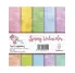 SET DE 6 PAPEL PARA SCRAPBOOKING. SPRING WATERCOLOR