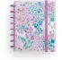 CUADERNO INGENIOX FLORES VIOLETA CON RECAMBIO 5X5MM, TAMAO DIN A5