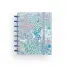 CUADERNO INGENIOX FLORES AZUL CON RECAMBIO 5X5 MM, TAMAO DIN A5