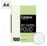 RECAMBIO CUADROS 4 MM 100 HOJAS TAMAO FOLIO