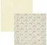 PAPEL SCRAPBOOKING 30X30 CM DECORADO CON FLORES/LUNARES, TONOS CREMA