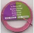 CORDN DE ALGODN TRENZADO EN ROLLO DE 1MM X 5M, COLOR ROSA FUCSIA